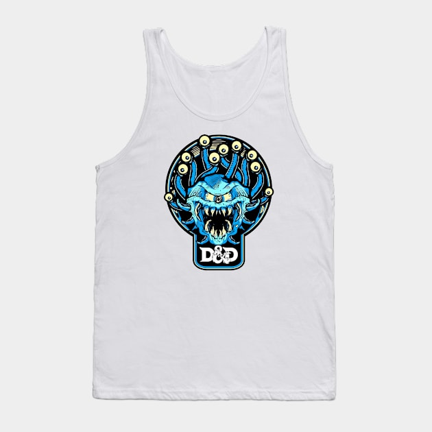 D&D Beholder (Alt Print) Tank Top by Miskatonic Designs